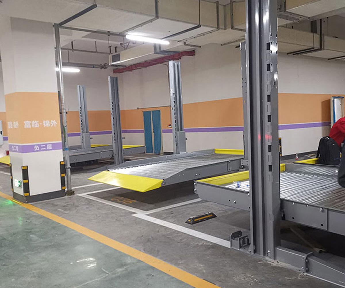 鹤城区双层PSH型机械停车库回收